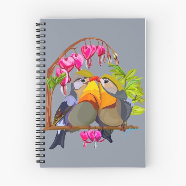 Item preview, Pekin Robin pair of love birds designed and sold by ArtbyMparrish .