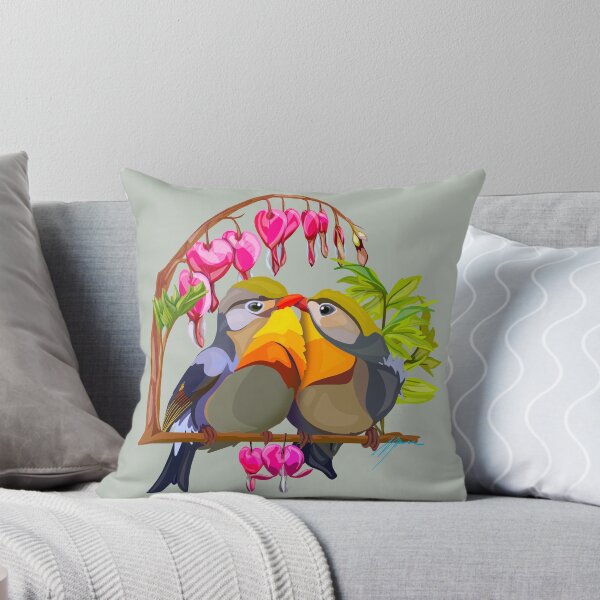 Item preview, Pekin Robin pair of love birds designed and sold by ArtbyMparrish .