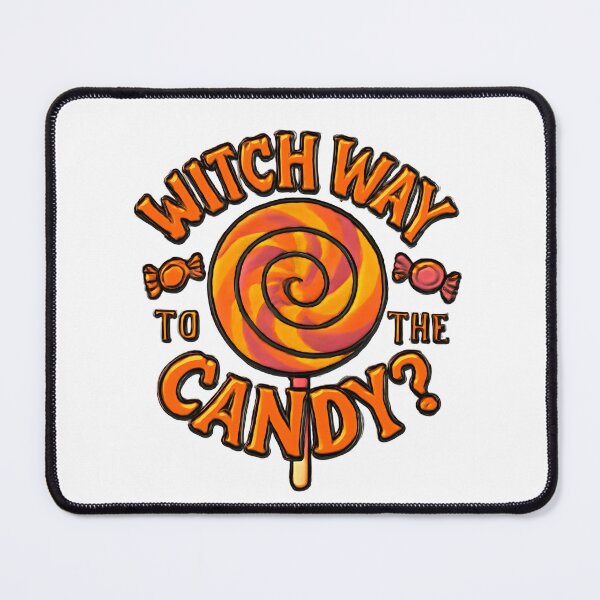 Item preview, Witch Way To The Candy? - Funny Retro Halloween T-Shirt designed and sold by FestivityFinds.