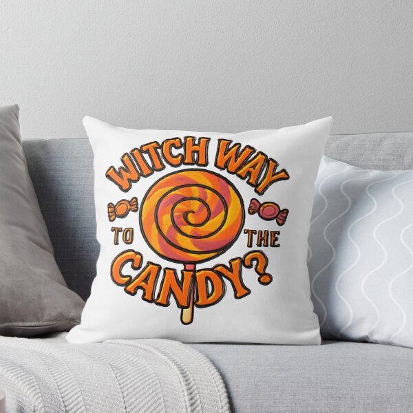 Item preview, Witch Way To The Candy? - Funny Retro Halloween T-Shirt designed and sold by FestivityFinds.