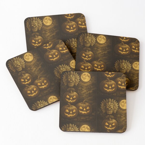 Item preview, Sri Lankan Luxe Halloween – Golden Kolam & Pumpkin  designed and sold by Ceylon Luxe Collections.