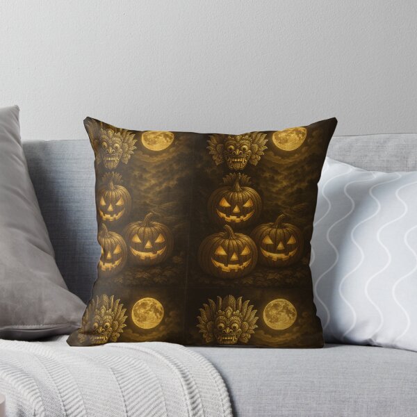 Item preview, Sri Lankan Luxe Halloween – Golden Kolam & Pumpkin  designed and sold by Ceylon Luxe Collections.