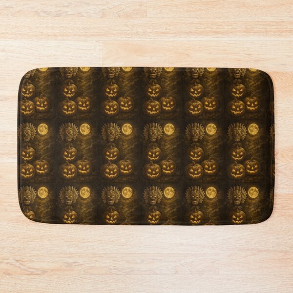 Item preview, Sri Lankan Luxe Halloween – Golden Kolam & Pumpkin  designed and sold by Ceylon Luxe Collections.