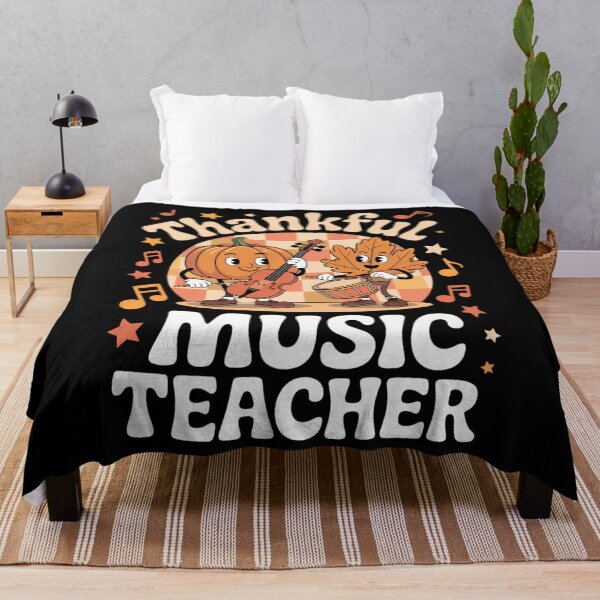 Item preview, Thankful Music Teacher Pumpkin Fall Thanksgiving designed and sold by LunaCrazeArt.