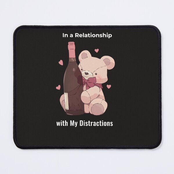 Item preview, Funny ADHD T-Shirt – In a Relationship with My Distractions designed and sold by The Mood Tees .