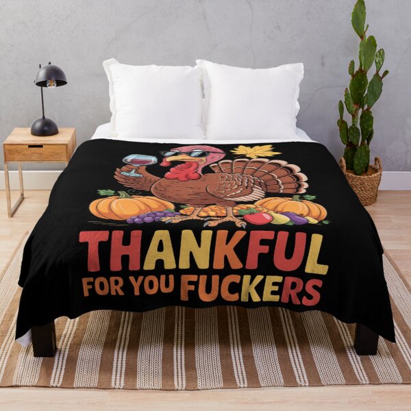 Item preview, Thankful Thanksgiving Turkey Drinking Wine Joke designed and sold by Turbotine.