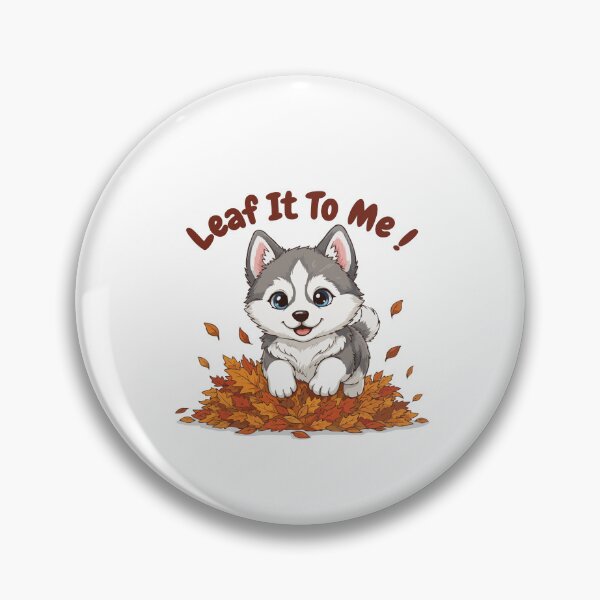 Artikelvorschau, Leaf It To Me Siberian Husky Hund läuft in Herbstblättern süßen Herbst entworfen und verkauft von The Real Life Symphony.