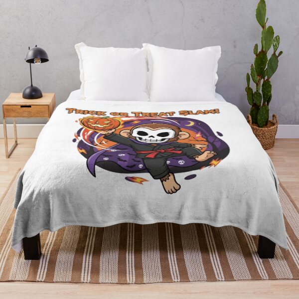 Item preview, Trick or Treat Slam! – Halloween Monkey Dunk Cartoon designed and sold by MoBoCH.