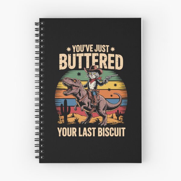 Item preview, You_ve Just Buttered Your Last Biscuit Funny Cowboy Cat designed and sold by Turbotine.