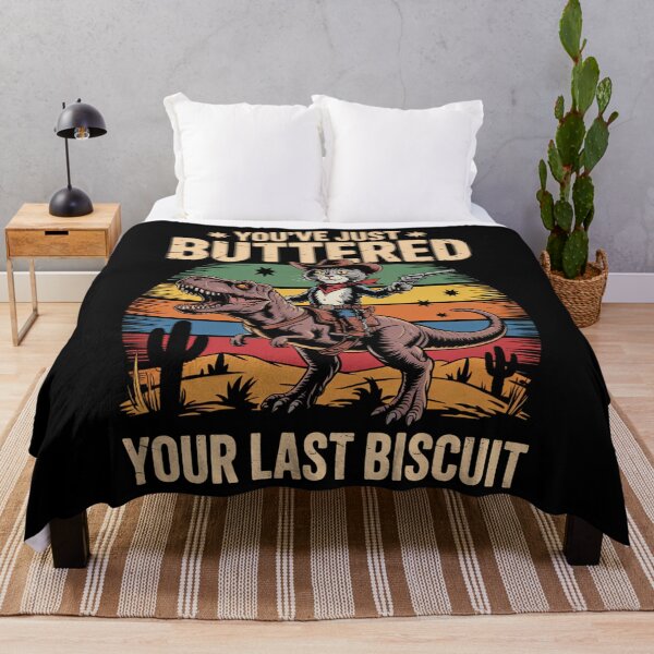 Item preview, You_ve Just Buttered Your Last Biscuit Funny Cowboy Cat designed and sold by Turbotine.