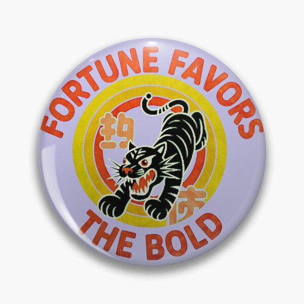Item preview, FORTUNE FAVORS THE BOLD - POUNCING TIGER - FORTUNE COOKIE - MATCHBOX - BURNT ORANGE designed and sold by Big Bang Canvas.