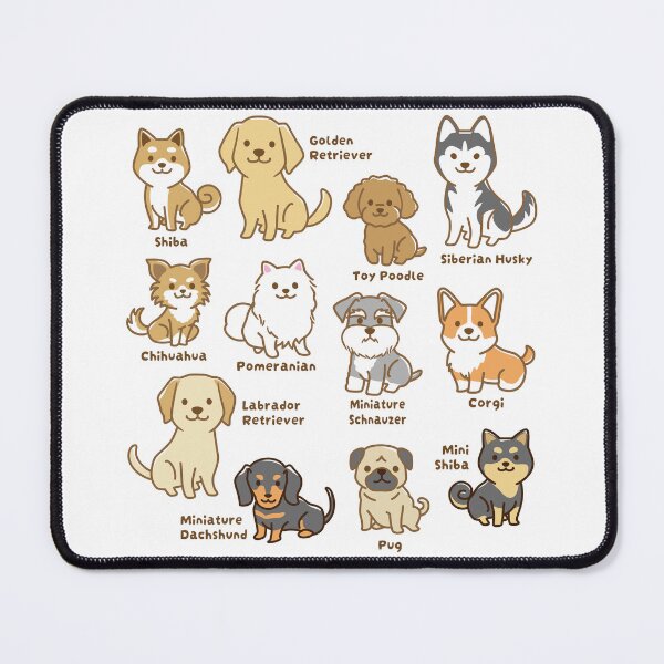 Item preview, Dog Breed Collection – Cute Variety Illustration Design designed and sold by AckeeWolf.