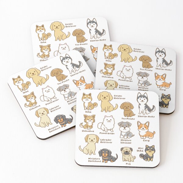Item preview, Dog Breed Collection – Cute Variety Illustration Design designed and sold by AckeeWolf.