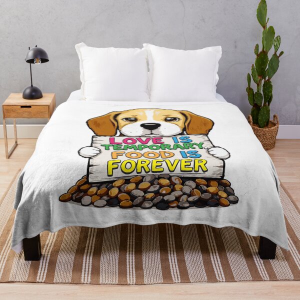 Item preview, Adorable Beagle Saying Love Food Funny Typography Art designed and sold by Tong4130.