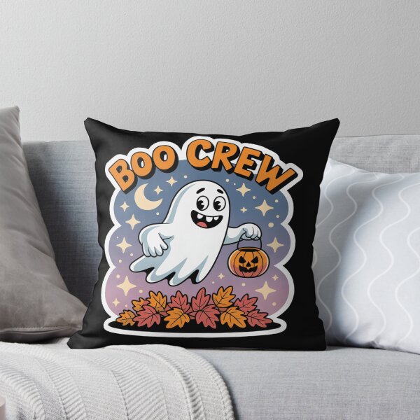 Item preview, Boo Crew - Cute Trick or Treat Ghost Sticker designed and sold by FestivityFinds.