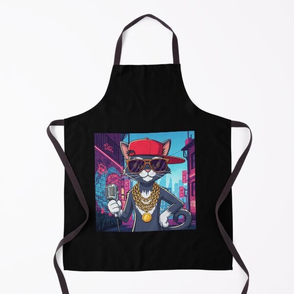 Item preview, Hip-Hop Cat King: Dope Rapper Feline with Gold Chains and a Mic designed and sold by catlovers2025.