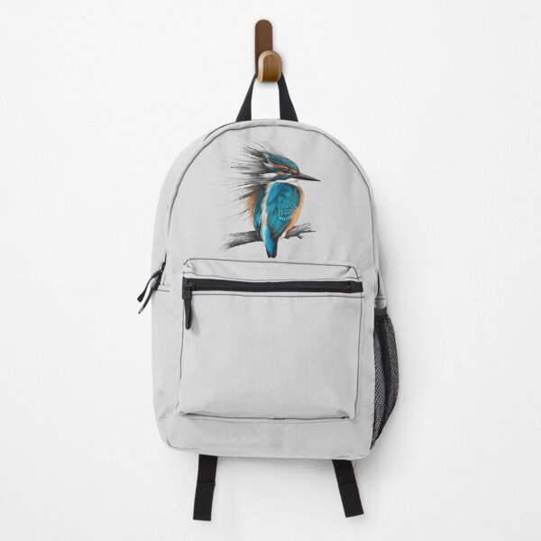 Item preview, Kingfisher Bird Turquoise Sketch Wildlife Art designed and sold by Ed & Harmony.
