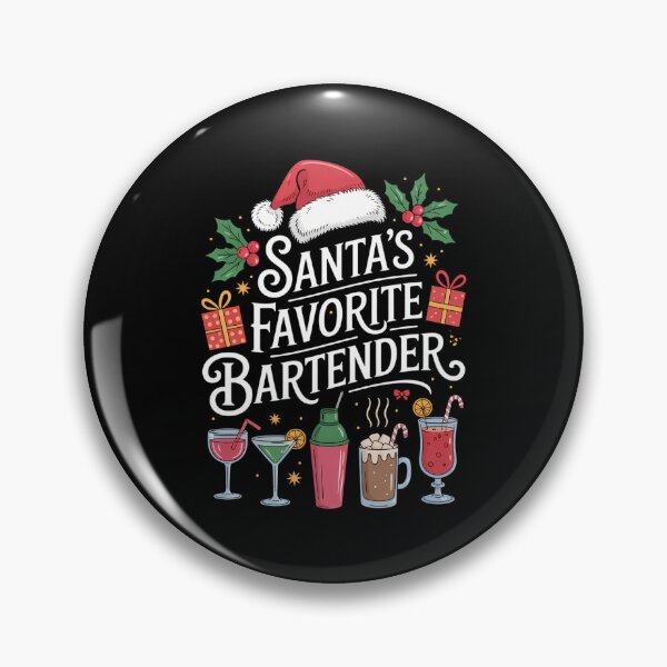 Item preview, Bartender Xmas Santa_s Favorite Bartender Christmas designed and sold by DeadlockCrew.