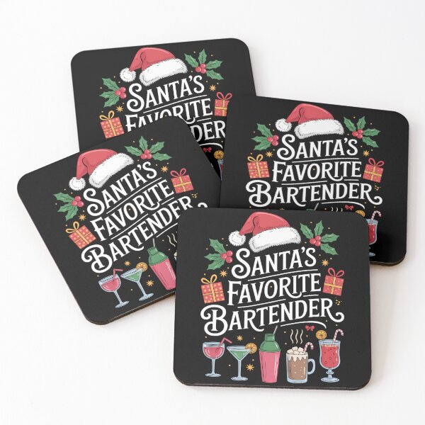 Item preview, Bartender Xmas Santa_s Favorite Bartender Christmas designed and sold by DeadlockCrew.