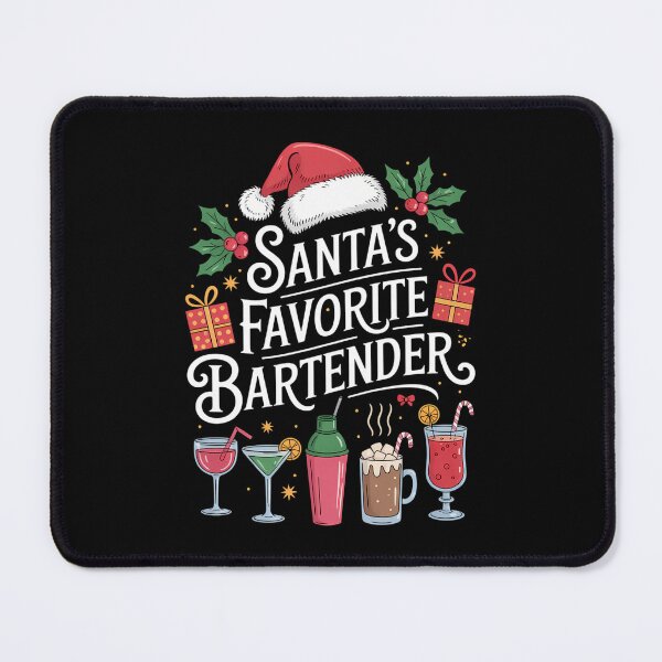 Item preview, Bartender Xmas Santa_s Favorite Bartender Christmas designed and sold by DeadlockCrew.