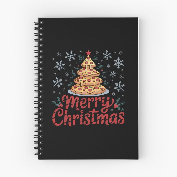 Aperçu de l'œuvre Sapin à pizza « Joyeux Noël » | Design de nourriture de Noël amusant créée et vendue par ALL ART .