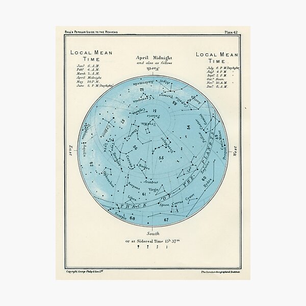 Star map Photographic Print