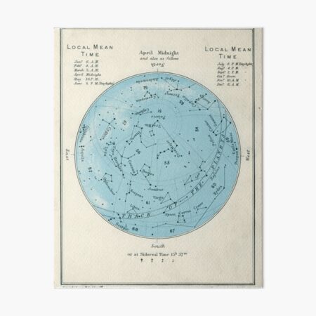 Star map Art Board Print