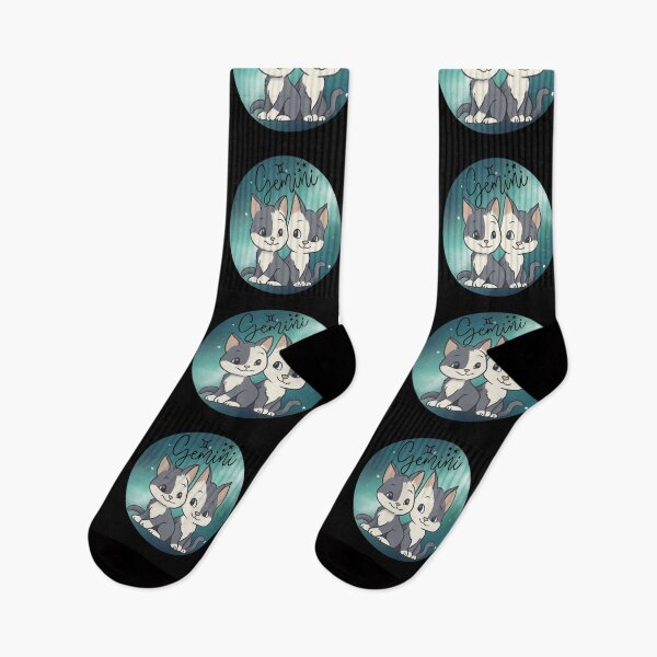 Item preview, Gemini Zodiac Cats – Kawaii Astrology Twin Kittens in Galaxy Sky designed and sold by summerspirit.