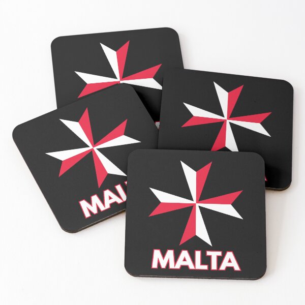 Item preview, Maltese Cross Red and White Malta Design designed and sold by MaltaCollective.