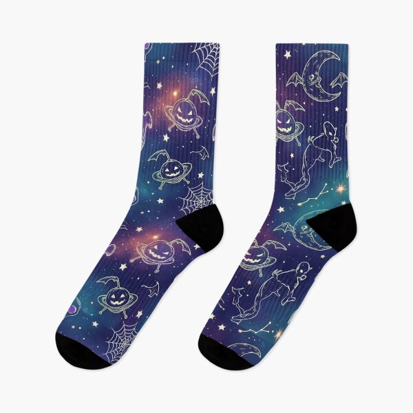 Item preview, Space Bones Carnival  Psychedelic Skeleton Galaxy  Cosmic Halloween Party designed and sold by Gallery-yuuna .