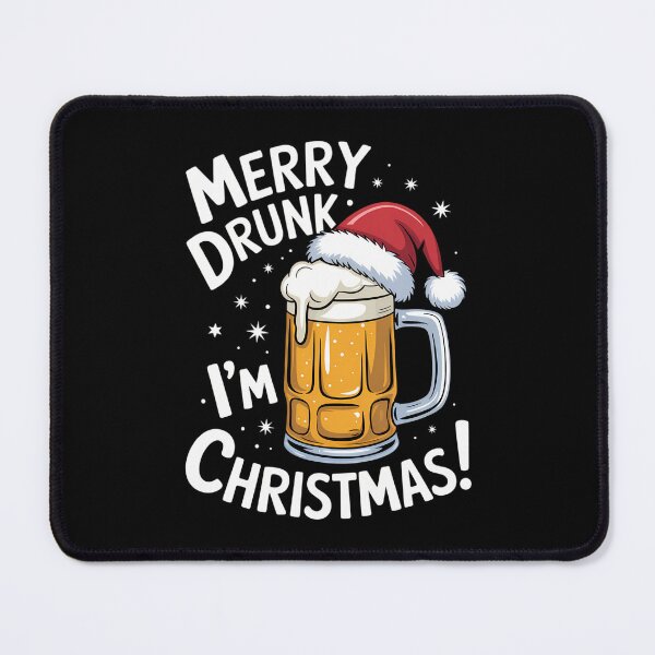 Item preview, Christmas Funny Beer Santa Hat designed and sold by blueyeeti.