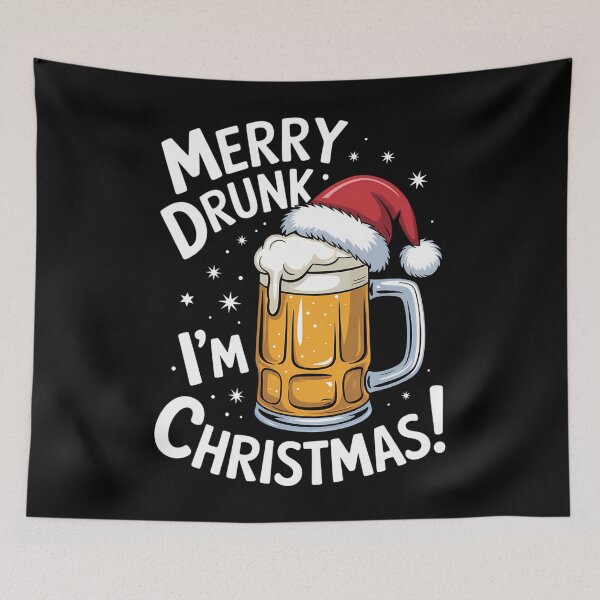 Item preview, Christmas Funny Beer Santa Hat designed and sold by blueyeeti.
