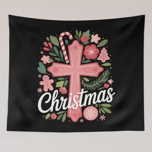 Item preview, Christmas Jesus  Floral Cottagecore Xmas designed and sold by blueyeeti.