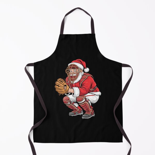 Item preview, Christmas Santa Claus Baseball Catcher Xmas designed and sold by blueyeeti.