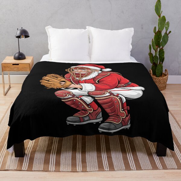 Item preview, Christmas Santa Claus Baseball Catcher Xmas designed and sold by blueyeeti.