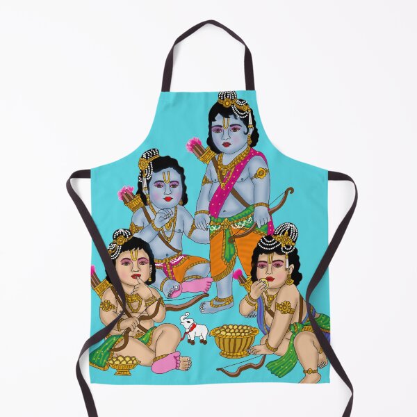 Item preview, Child Rama with His Brothers Digital Artwork | Bal Ram and Siblings | Hindu Spiritual Wall Decor designed and sold by Harshit_Digital_Arts.