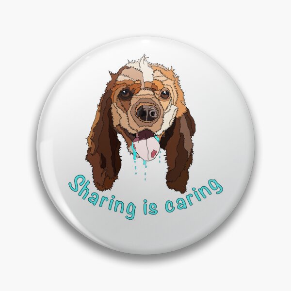 Item preview, Sharing is caring - Cocker Spaniel designed and sold by nostakesart.
