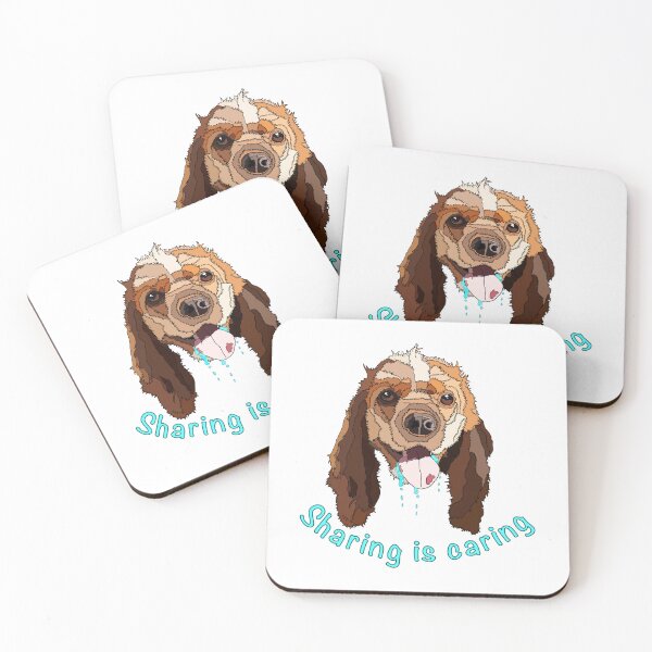 Item preview, Sharing is caring - Cocker Spaniel designed and sold by nostakesart.