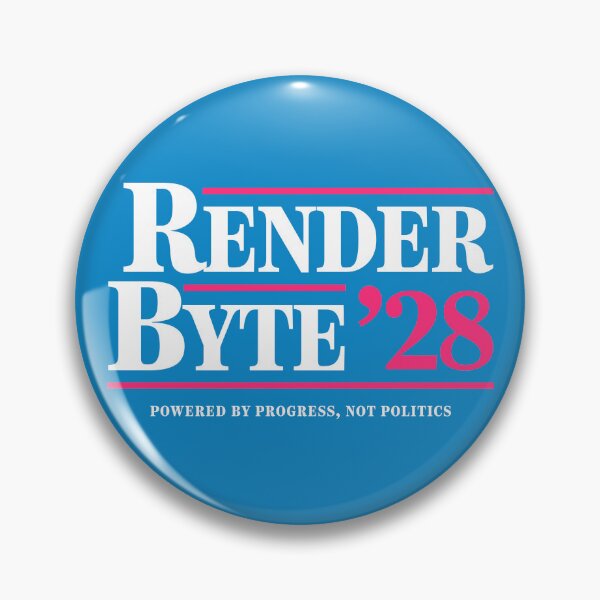 Item preview, Render/Byte ’28 Retro AI Election Parody Shirt – Funny Tech Campaign Tee for Coders, Geeks & Designers designed and sold by ArbitraryTees.