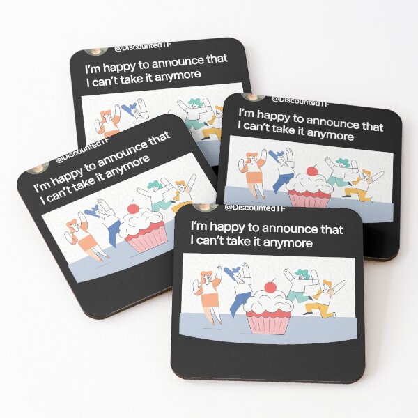 Item preview,  Funny LinkedIn Burnout Meme – I Can’t Take It Anymore designed and sold by feamaster.