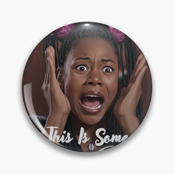 Item preview, Brenda Meeks – This Is Some Scary S#it | Scary Movie Halloween Poster Parody designed and sold by The Telugu Guy.