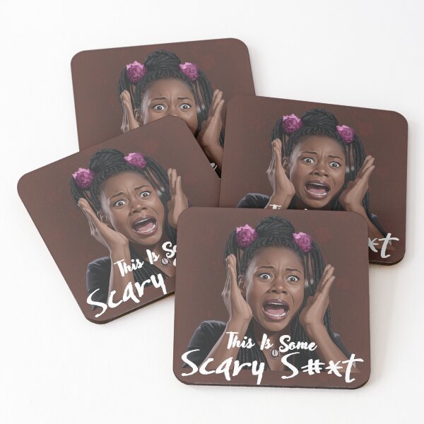 Item preview, Brenda Meeks – This Is Some Scary S#it | Scary Movie Halloween Poster Parody designed and sold by The Telugu Guy.