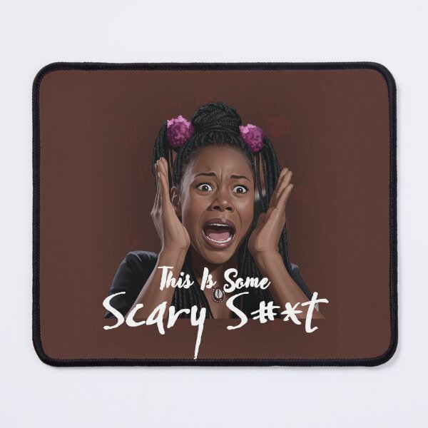 Item preview, Brenda Meeks – This Is Some Scary S#it | Scary Movie Halloween Poster Parody designed and sold by The Telugu Guy.