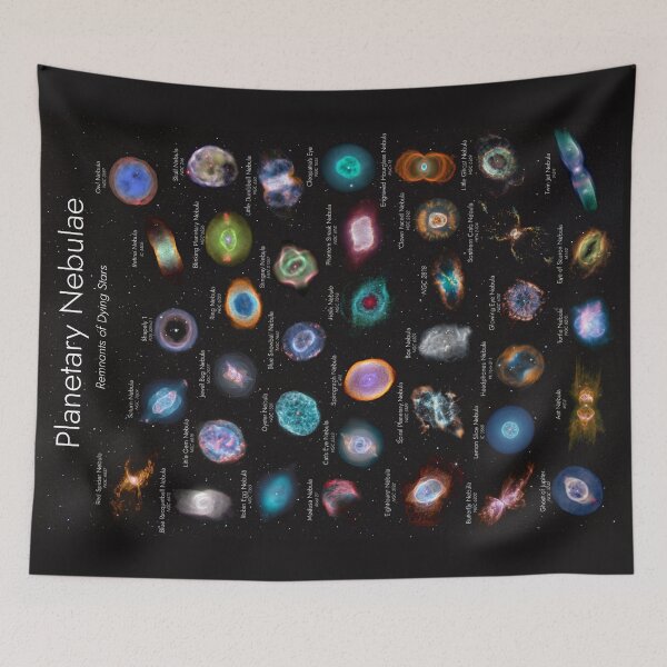 Item preview, Planetary Nebulae - Remnants of Dying Stars: Labeled designed and sold by QuartzPointStudios.