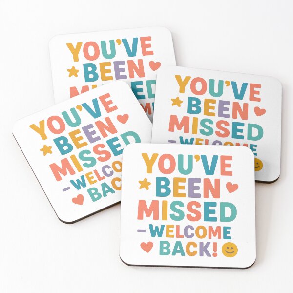 Item preview, You've Been Missed Welcome Back – Colorful Friendly Greeting Design designed and sold by inkoutninja.