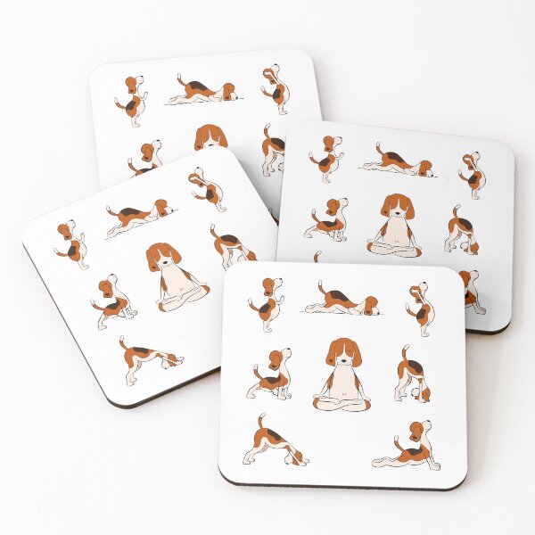 Item preview, Dog Beagle Doing Yoga Poses designed and sold by graphic-genie.
