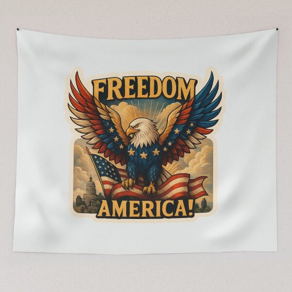 Item preview, 250th Anniversary of the USA - FREEDOM AMERICA – The Power of Liberty designed and sold by Collins Design.