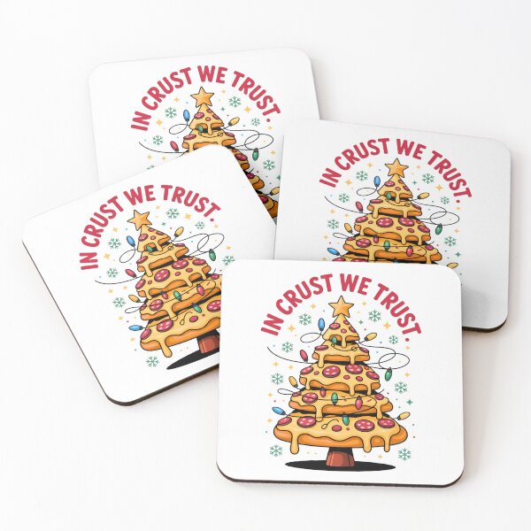 Item preview, In Crust We Trust – Pizza Christmas Tree Design designed and sold by JerdbordinShop.