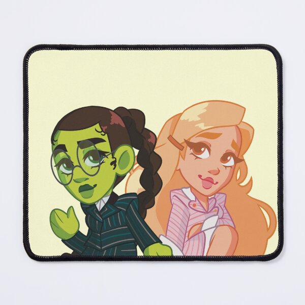 Item preview, Wicked Elphaba and Glinda Shiz Uniform Chibi designed and sold by birdtoothmusic.
