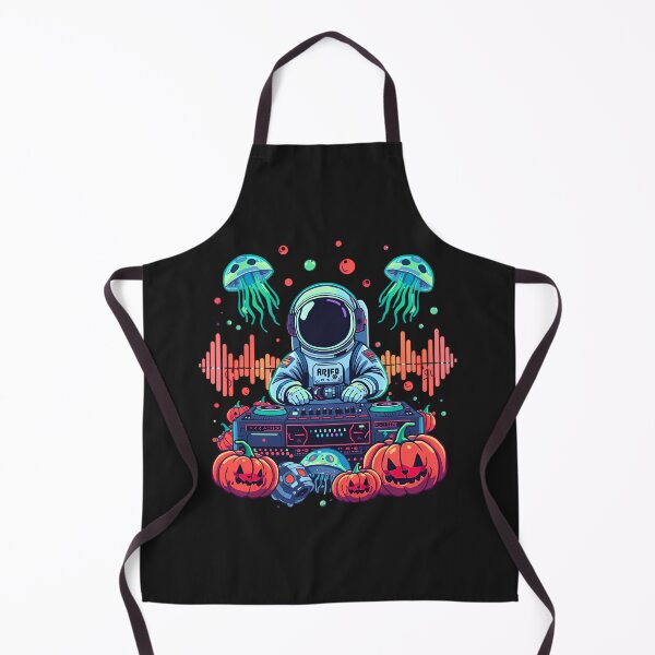 Item preview, Neon Astronaut DJ Jellyfish Halloween Design designed and sold by ColorSplash123.